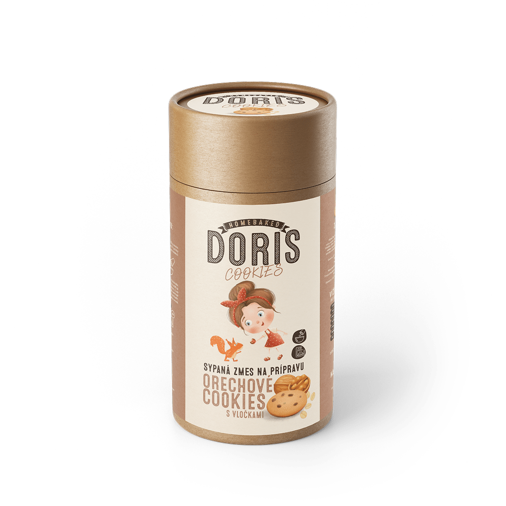 zmes orech doza-min Orechové cookies s vločkami 720g – Obrázok 1